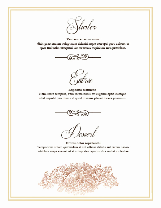 free wedding menu design photoshop templates