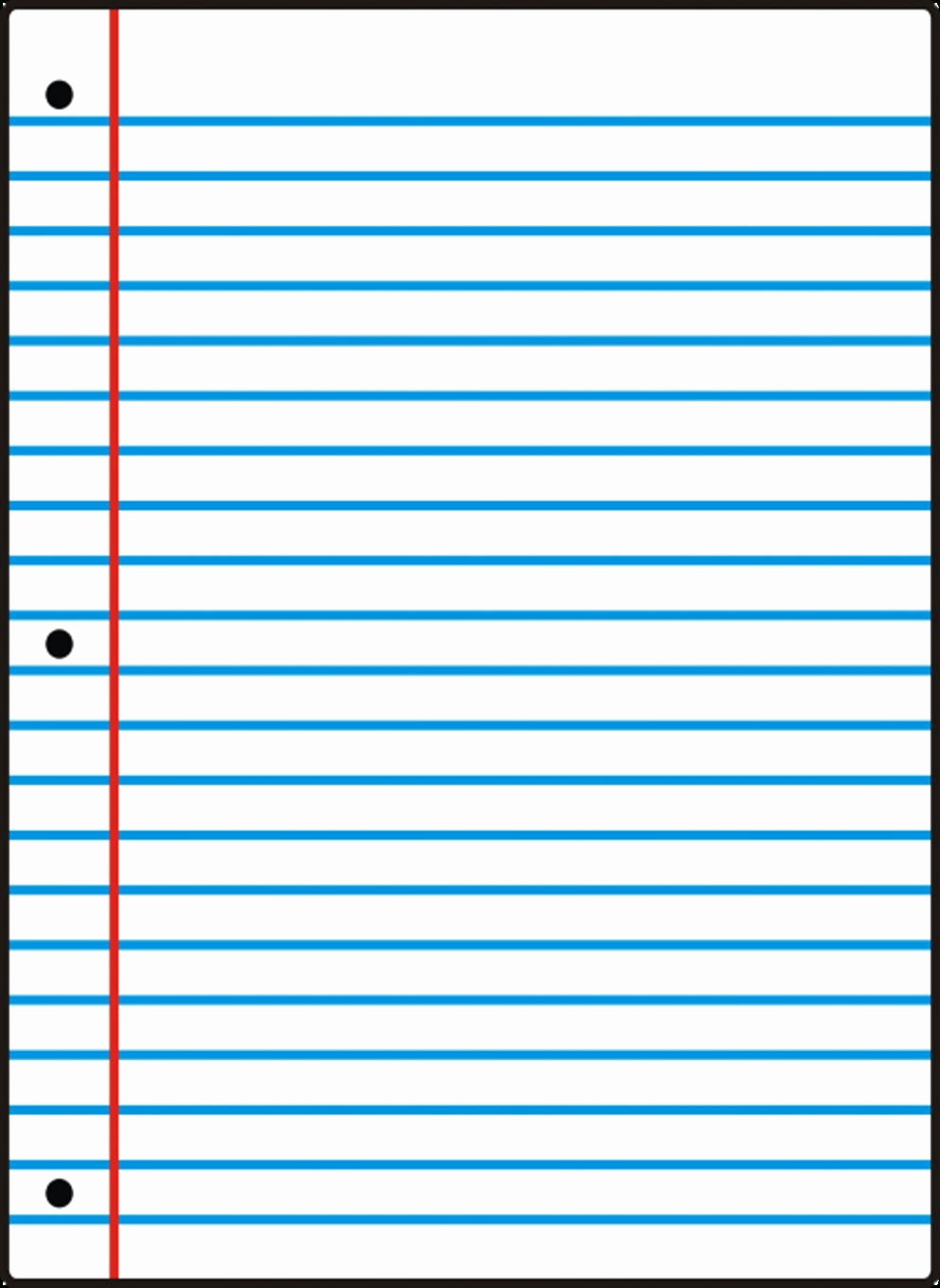 Wide Ruled Notebook Paper Template Best Of Free Printable Notebook Paper College &amp; Wide Ruled