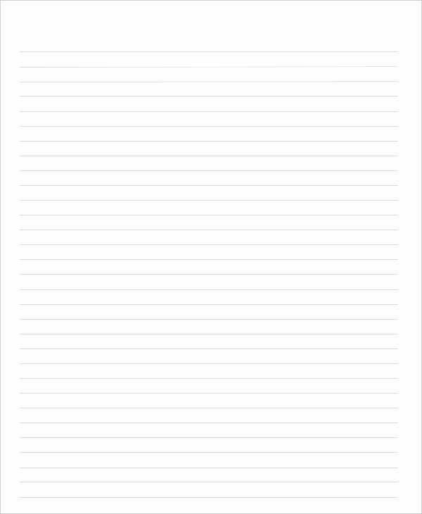 Wide Ruled Notebook Paper Template Unique Printable Notebook Paper 9 Free Pdf Documents Download