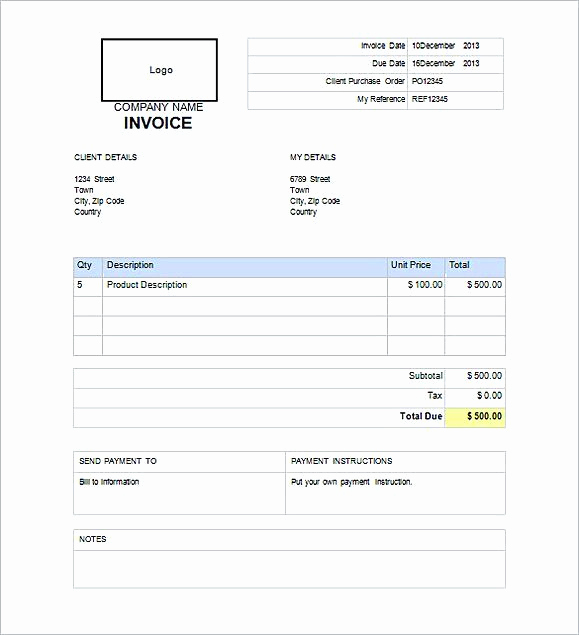 Word Document Invoice Template Best Of Simple Invoice Template Word with Images