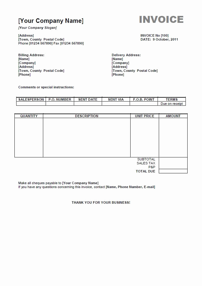 free invoice templates