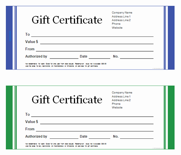 Word Template Gift Certificate Unique Gift Certificate Template Word