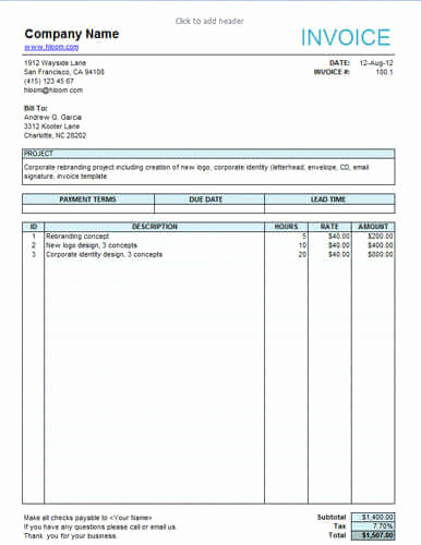 Work Invoice Template Word Elegant 10 Free Freelance Invoice Templates [word Excel]