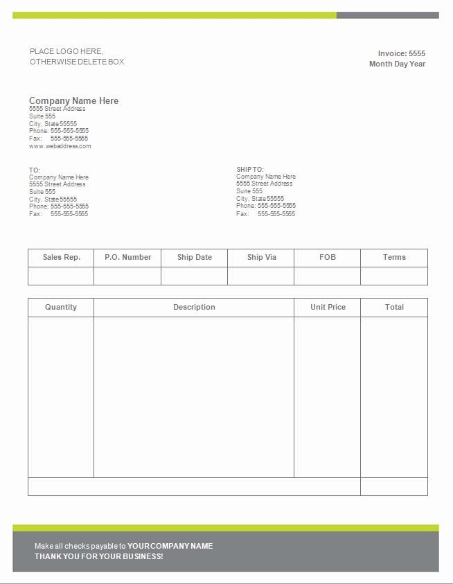 Work Invoice Template Word Elegant Make A Invoice Template