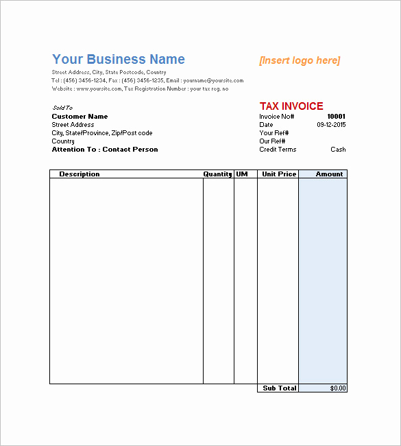 Work Invoice Template Word Unique Service Invoice Templates