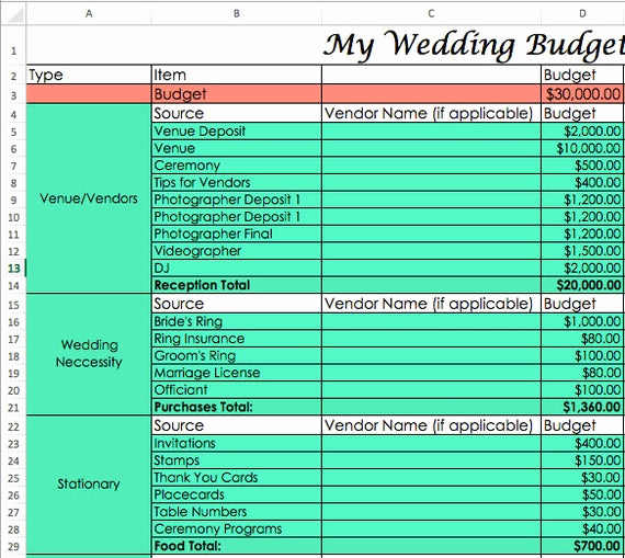 Zero Based Budget Template Elegant Wedding Bud Template Zero Based Bud Excel Download