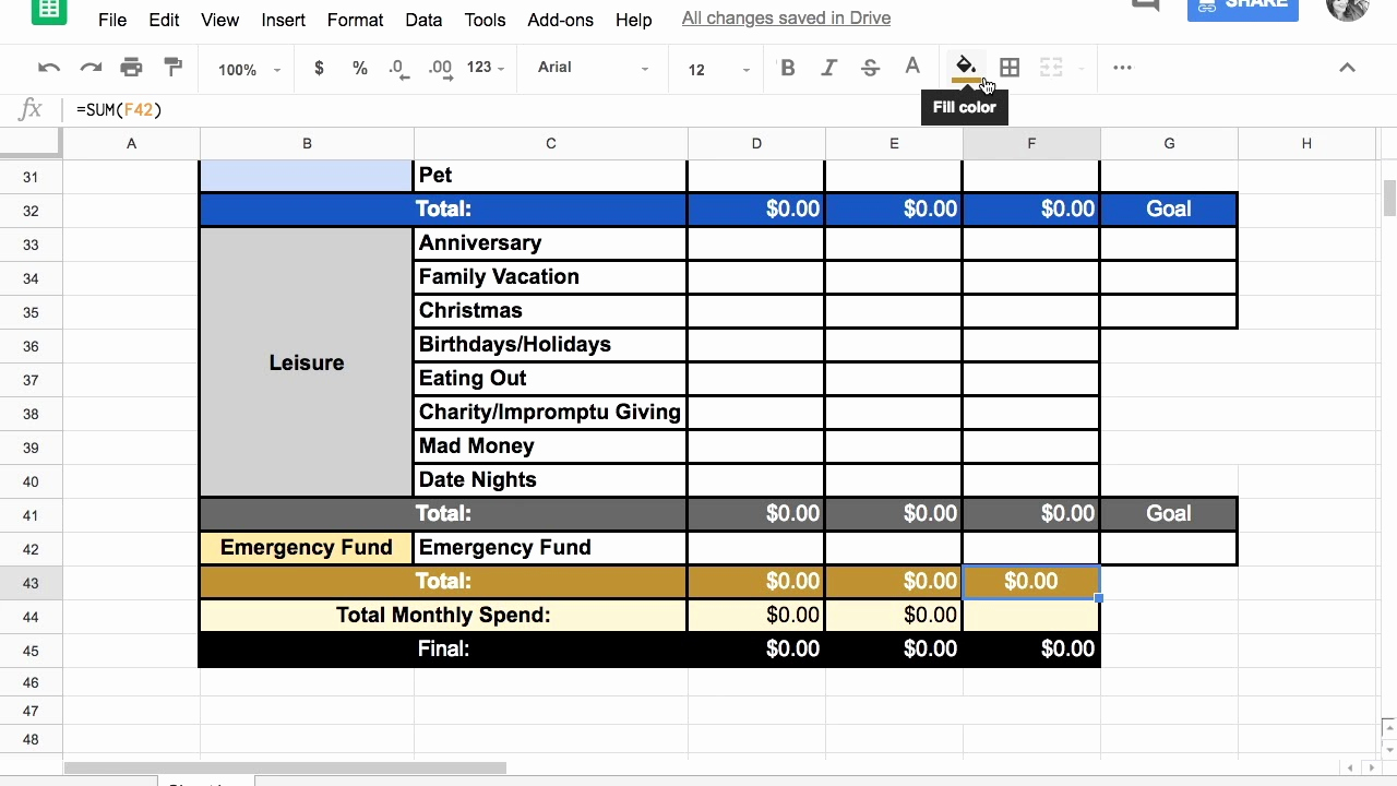 Zero Based Budget Template Inspirational Free Zero Based Bud Template Google Sheets