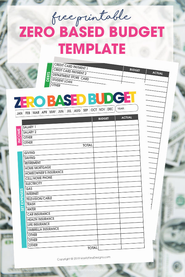 Zero Based Budgeting Template Inspirational Zero Based Bud